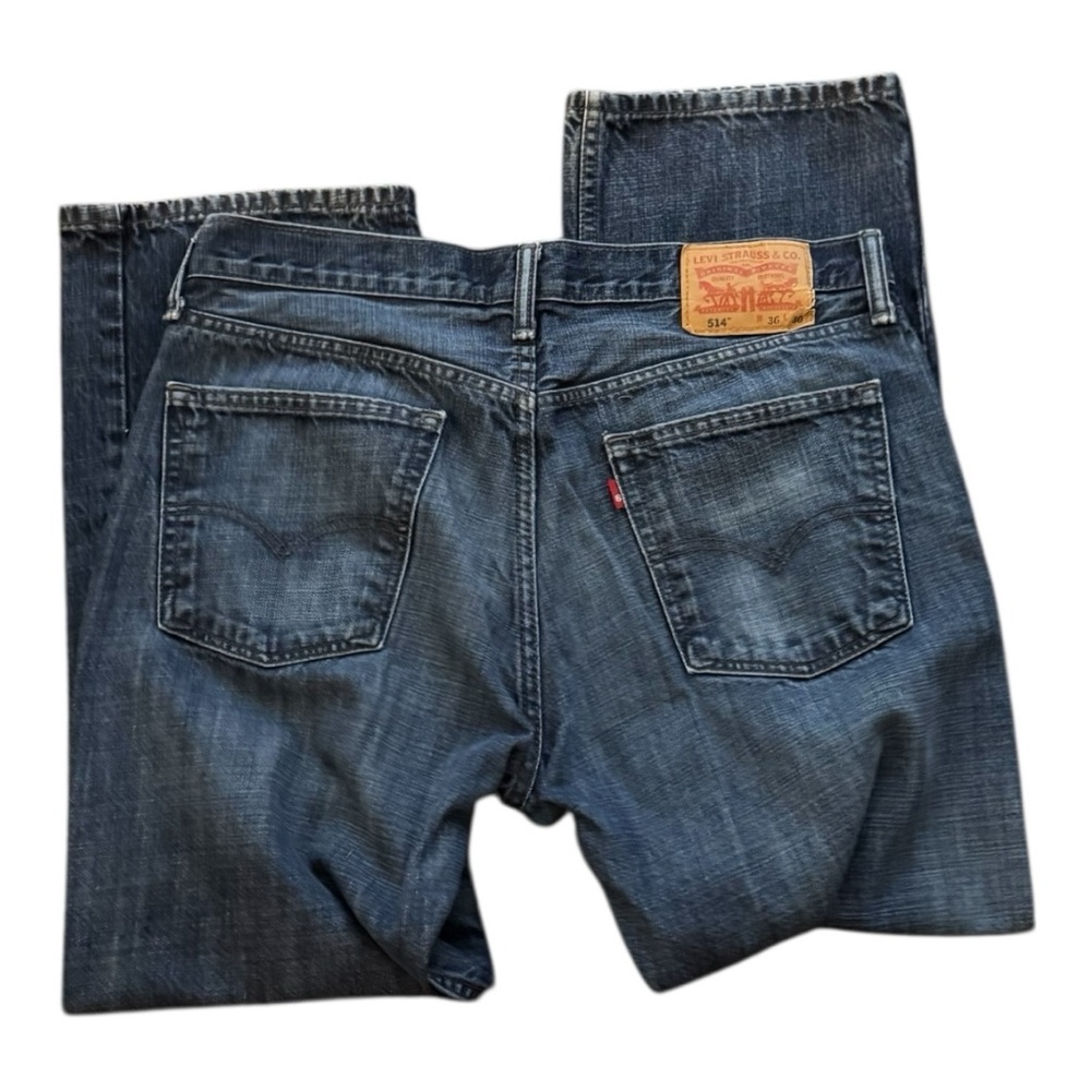 Levi's Relaxed Fit Dark Blue Jeans - Picture 6 of 8